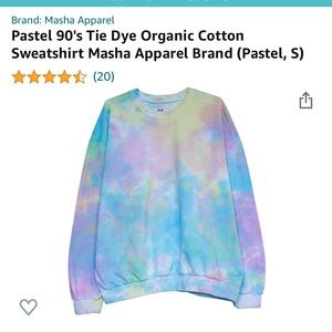 Tie-dye sweatshirt - size small